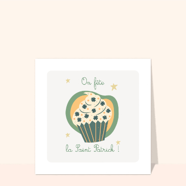 La Saint Patrick  autour d`un cupcake