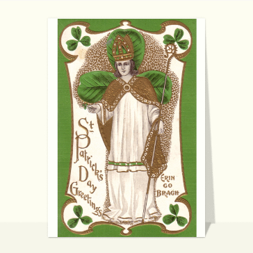 St Patrick's Day Greetings Cartes anciennes Saint Patrick