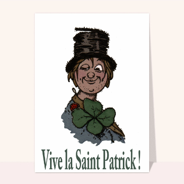 Carte ancienne vive la Saint Patrick