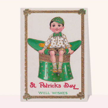 Religieux, saints et fêtes diverses : Gamin de la Saint Patrick