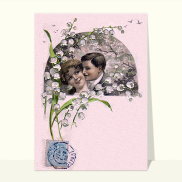 Les amoureux sous le muguet du 1er mai