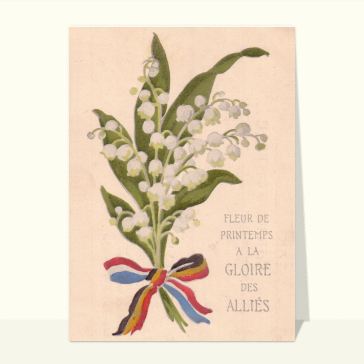 Fleur de printemps à la gloire des alliés