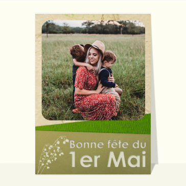Bonne fête 1er mai personnalisable