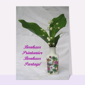 Muguet et 1er mai bonheur et partage