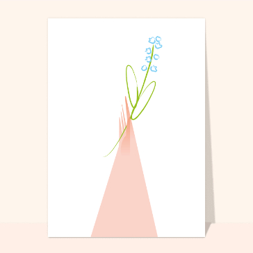Religieux, saints et fêtes diverses : Un bras tend du muguet