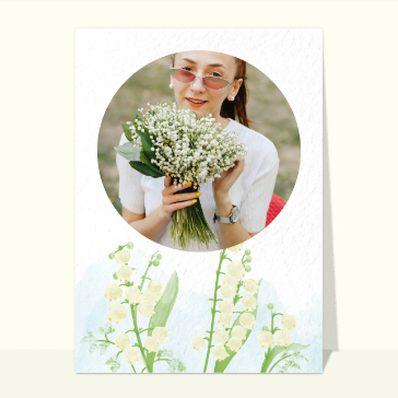 Carte de 1er Mai personnalisable