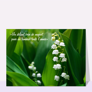Muguet pour du bonheur toute l`année