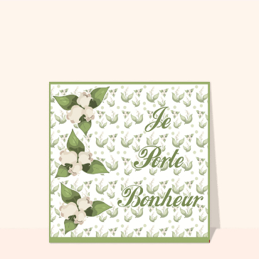 Carte Je porte bonheur