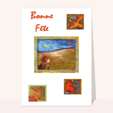 carte pour souhaiter une fête : Petit Prince Bonne Fete