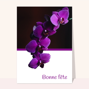 Bonne fête mauve et vert