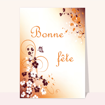 carte pour souhaiter une fête : Bonne fete automne