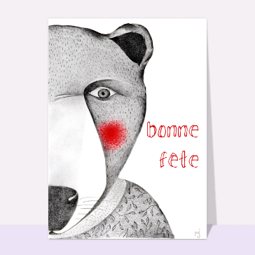 Bonne fête et nounours chaleureux