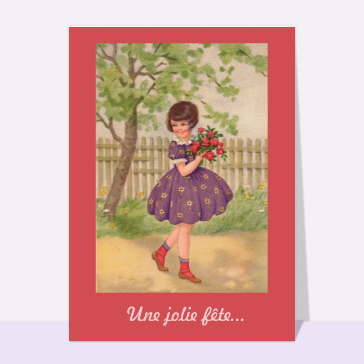 Jolie petite fille pour une jolie fête