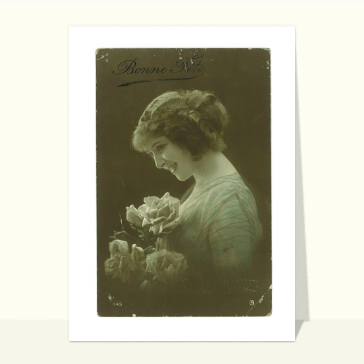 Bonne fête : Carte ancienne bonne fete