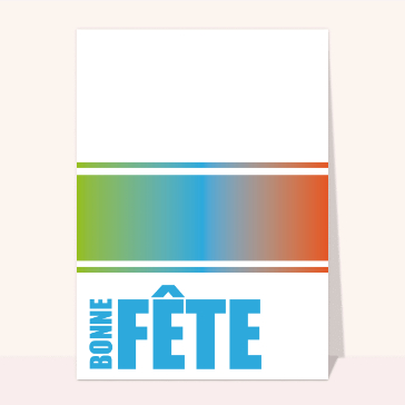 Bonne fête avec un dégradé