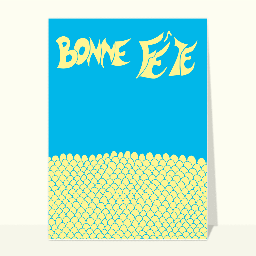 Bonne fête graphique et colorée - Carte bonne fête personnalisée