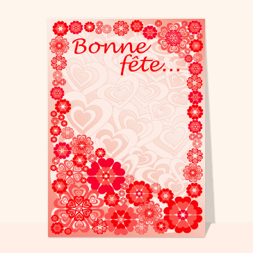 Bonne fete et fleurs