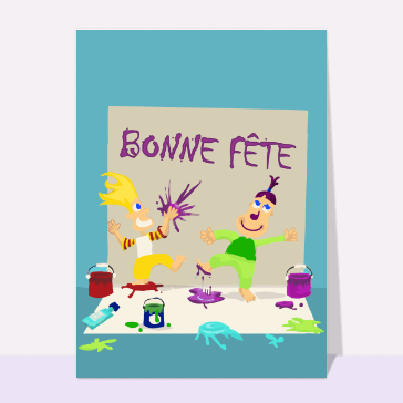 Bonne fête à la peinture