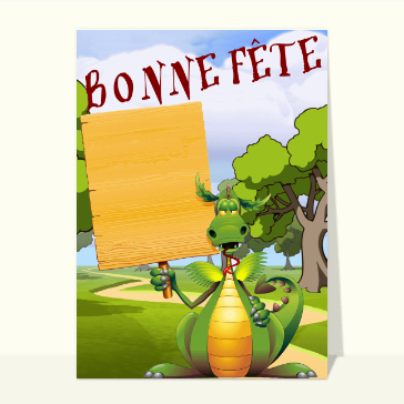 Bonne fête personnalisée du dragon