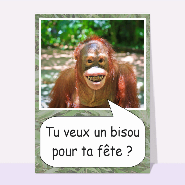 Un bisou pour ta fête