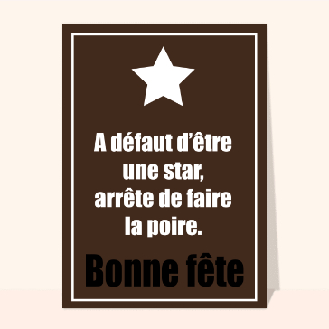 Arrête de faire la poire