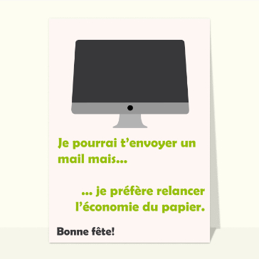 Envoyer un mail pour ta fête