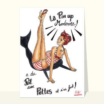 Humour : Pin up moderne et poil aux pattes