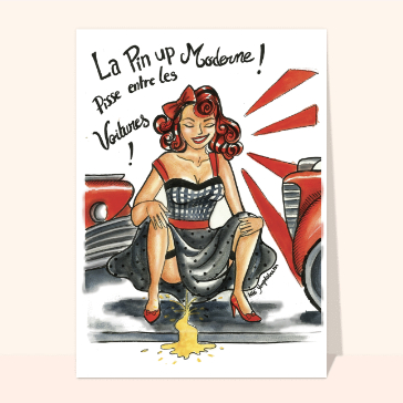 Humour : La pin up moderne pisse