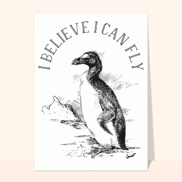 carte humour : I believe I can fly