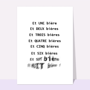Humour : Huit bieres pas plus