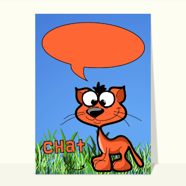 Humour : Le chat bavard