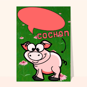 Le cochon bavard