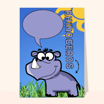 Le rhinoceros qui parle