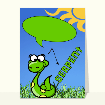 Un serpent bavard