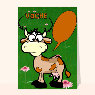La vache dans sa prairie