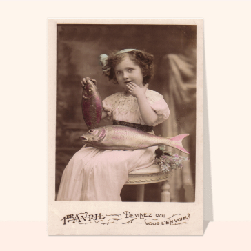 Humour : Petite fille et deux poissons d'avril