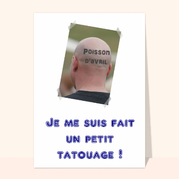 Humour : Tatouage poisson d avril