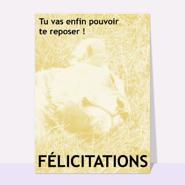 Enfin pouvoir te reposer