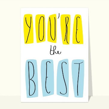 You are the best