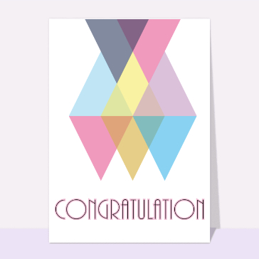 Congratulation losanges