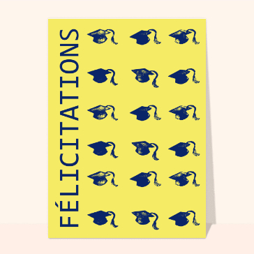 Félicitations aux diplômés