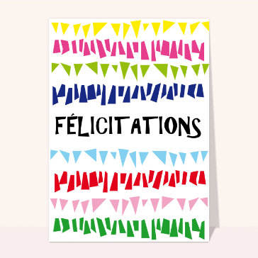 Félicitations et guirlandes