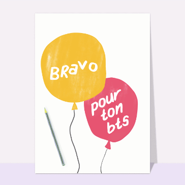 Ballons bravo pour ton bts