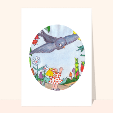 carte de rupture : Adieu oiseau