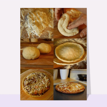 carte de gastronomie : Preparation Pizza