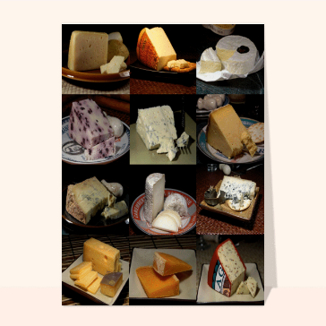 carte de gastronomie : Selection de fromages