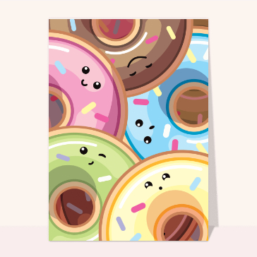 carte de gastronomie : Les donuts mignons
