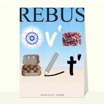 Rebus Vive la retraite