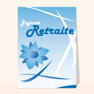 Joyeuse retraite tout en bleu
