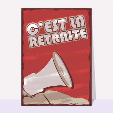 C'est la retraite au mégaphone